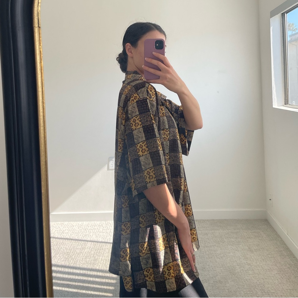 Vintage Notations Abstract Patterned Buttondown - image 3